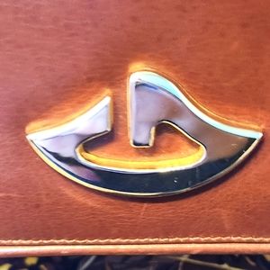 GUCCI Vintage Brown Lamb Leather 70 Era EUC